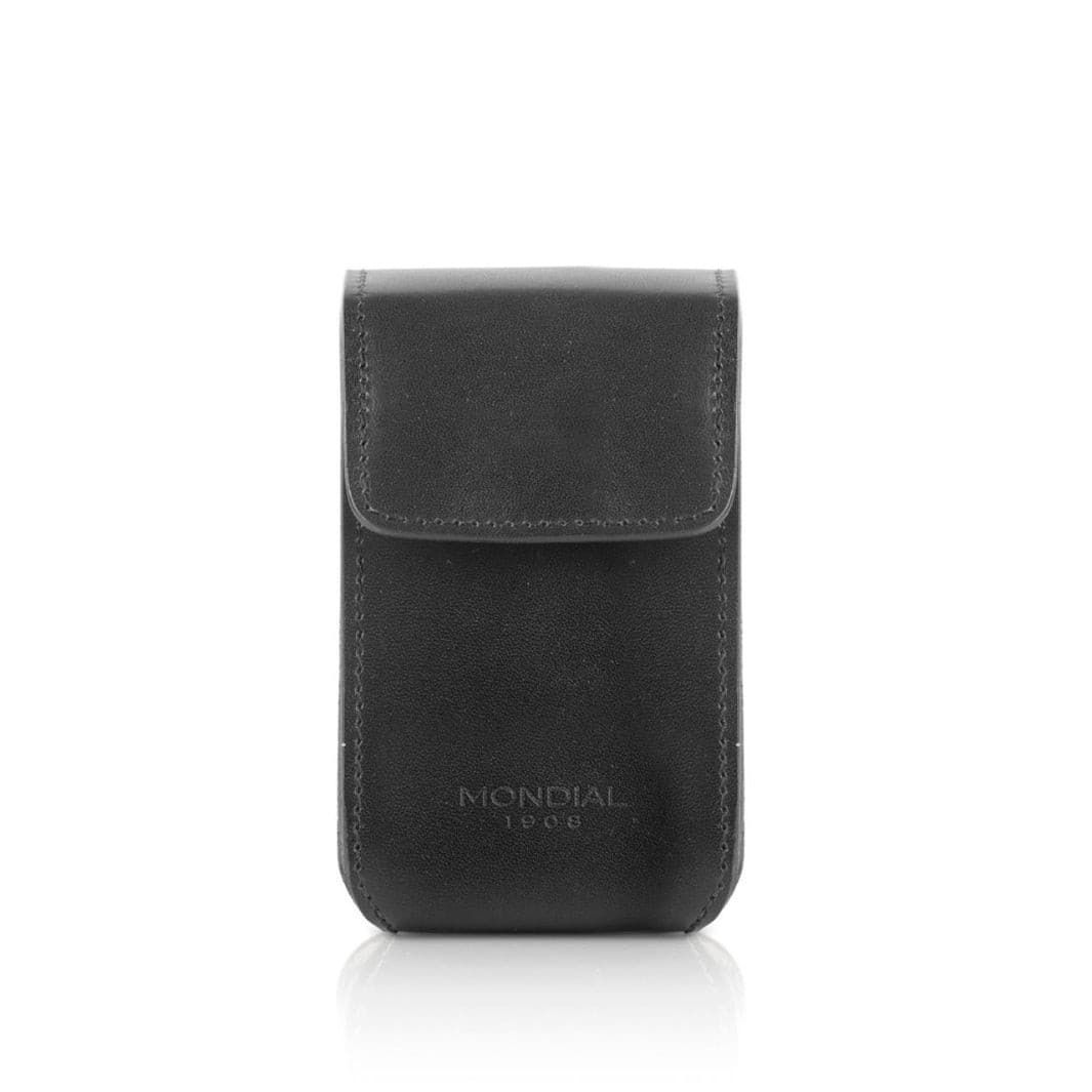 Shaving Travel Set with Brush + Razor in Tuscan Leather Case