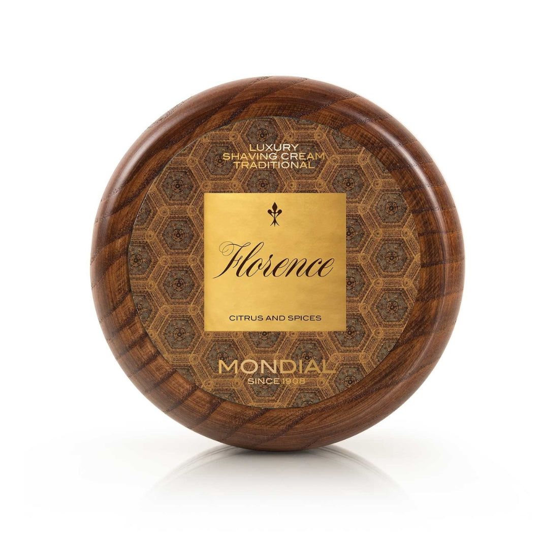 Florence Shaving Cream in Wood Bowl 140ml