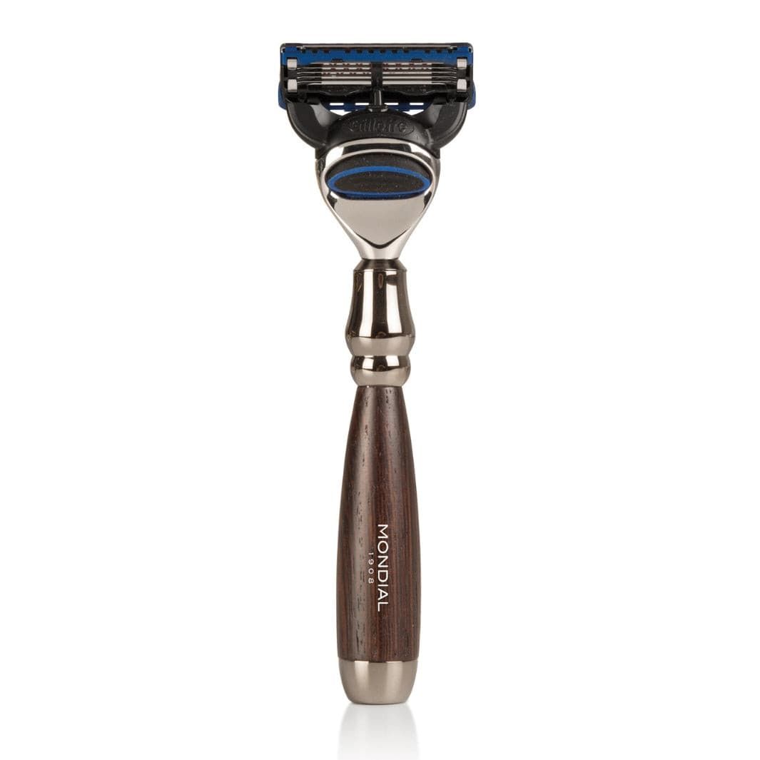Prestige Wengé Wood Shaving Set with Super Badger Brush & Razor