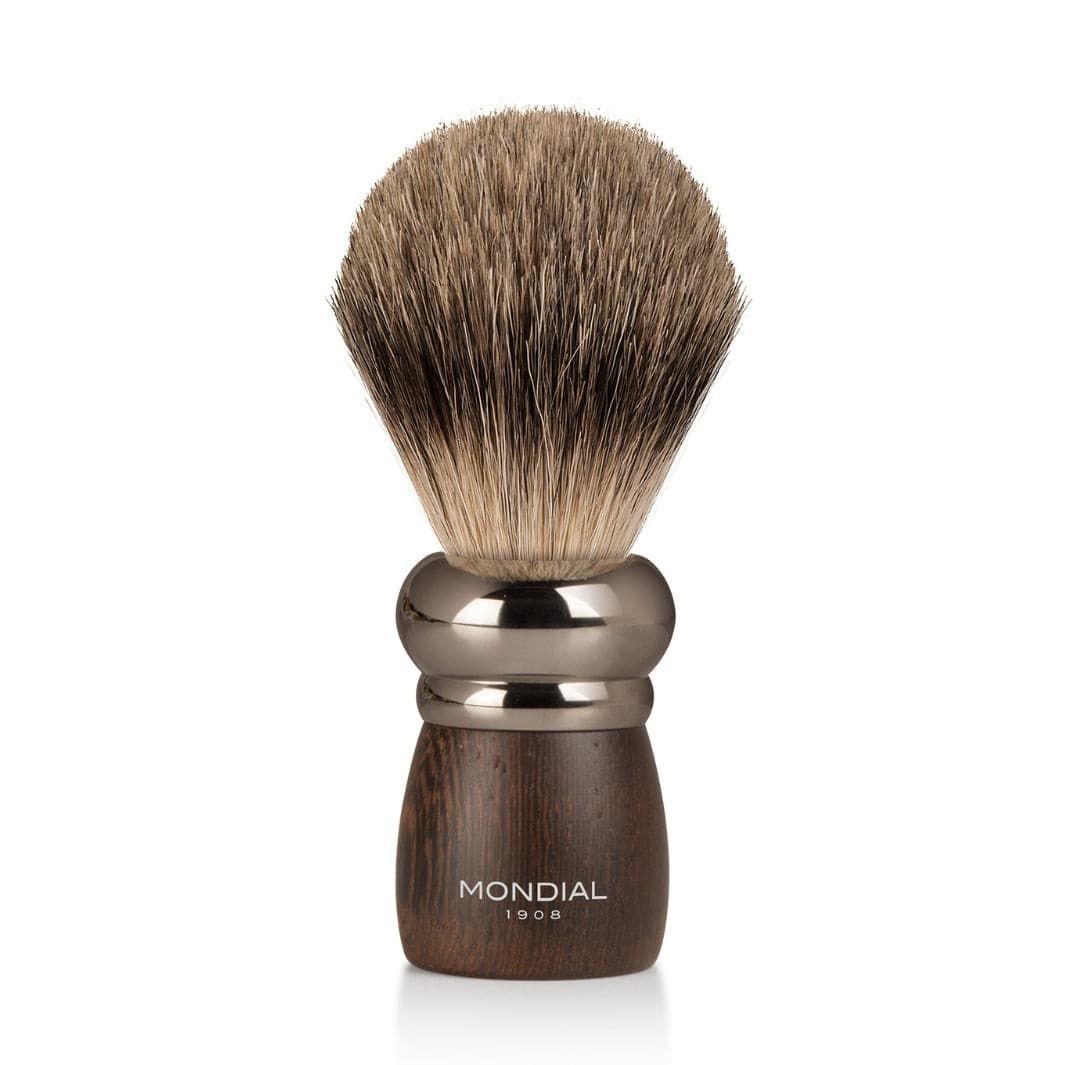 Prestige Wengé Wood Shaving Set with Super Badger Brush & Razor