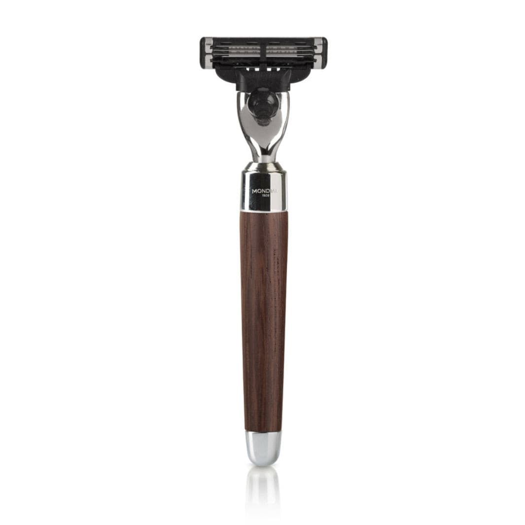 Sphaera Cartridge Razor Handle in Wengé Wood