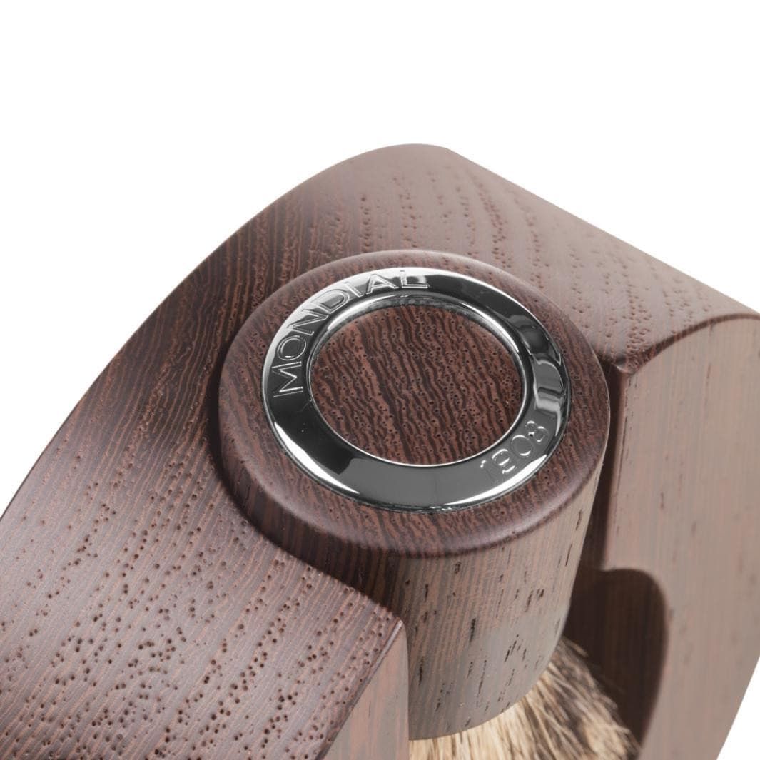 Sphaera Wengé Wood Shaving Set with Silvertip Brush & Cartridge Razor