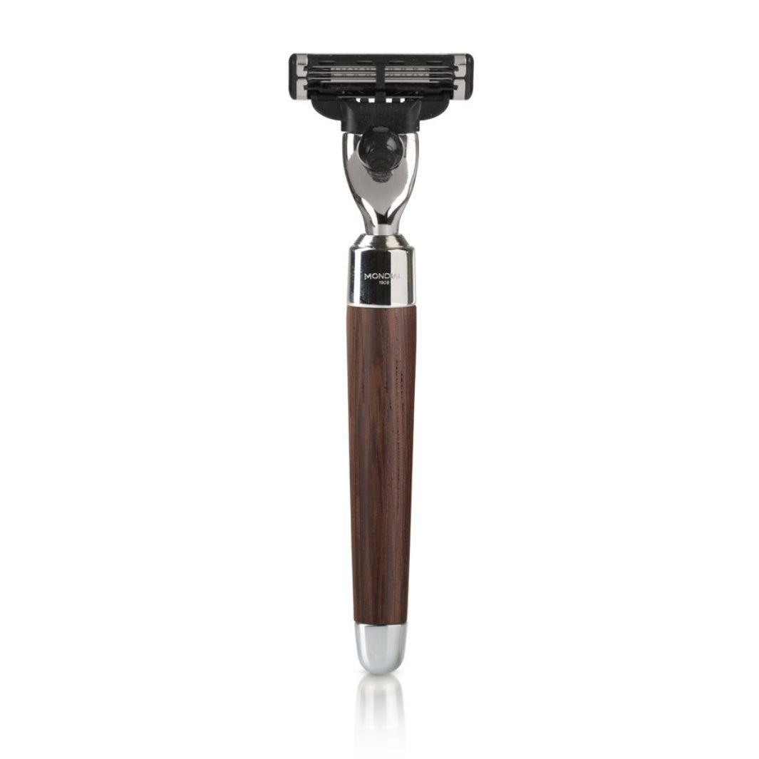 Sphaera Wengé Wood Shaving Set with Silvertip Brush & Cartridge Razor