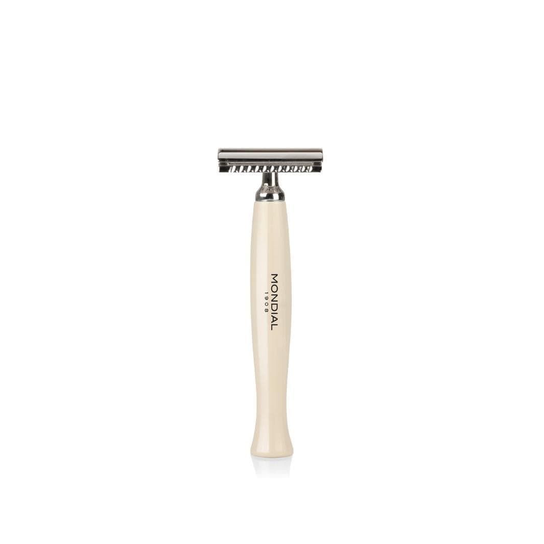 Baylis Shaving Set: Chrome Bowl Stand + EcoSilvertip Brush + Safety Razor