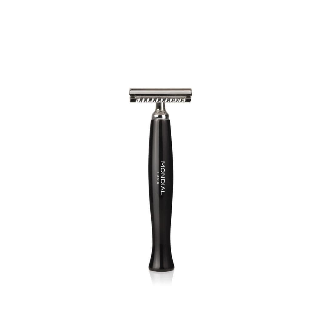Gibson Shaving Set: Chrome Bowl Stand + EcoSilvertip Brush + Safety Razor