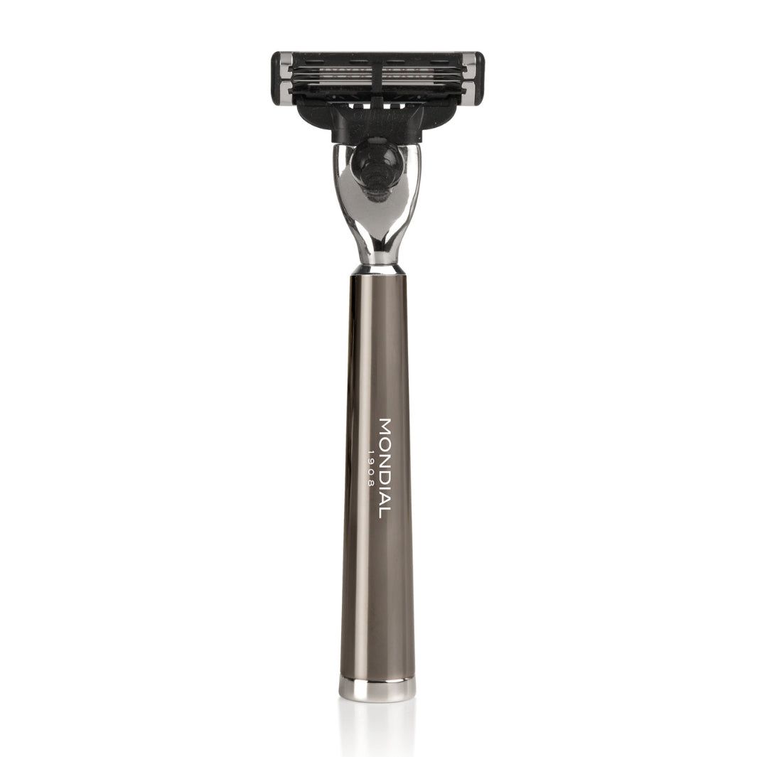 Vespucci Cartridge Razor Handle in Ruthenium Metal