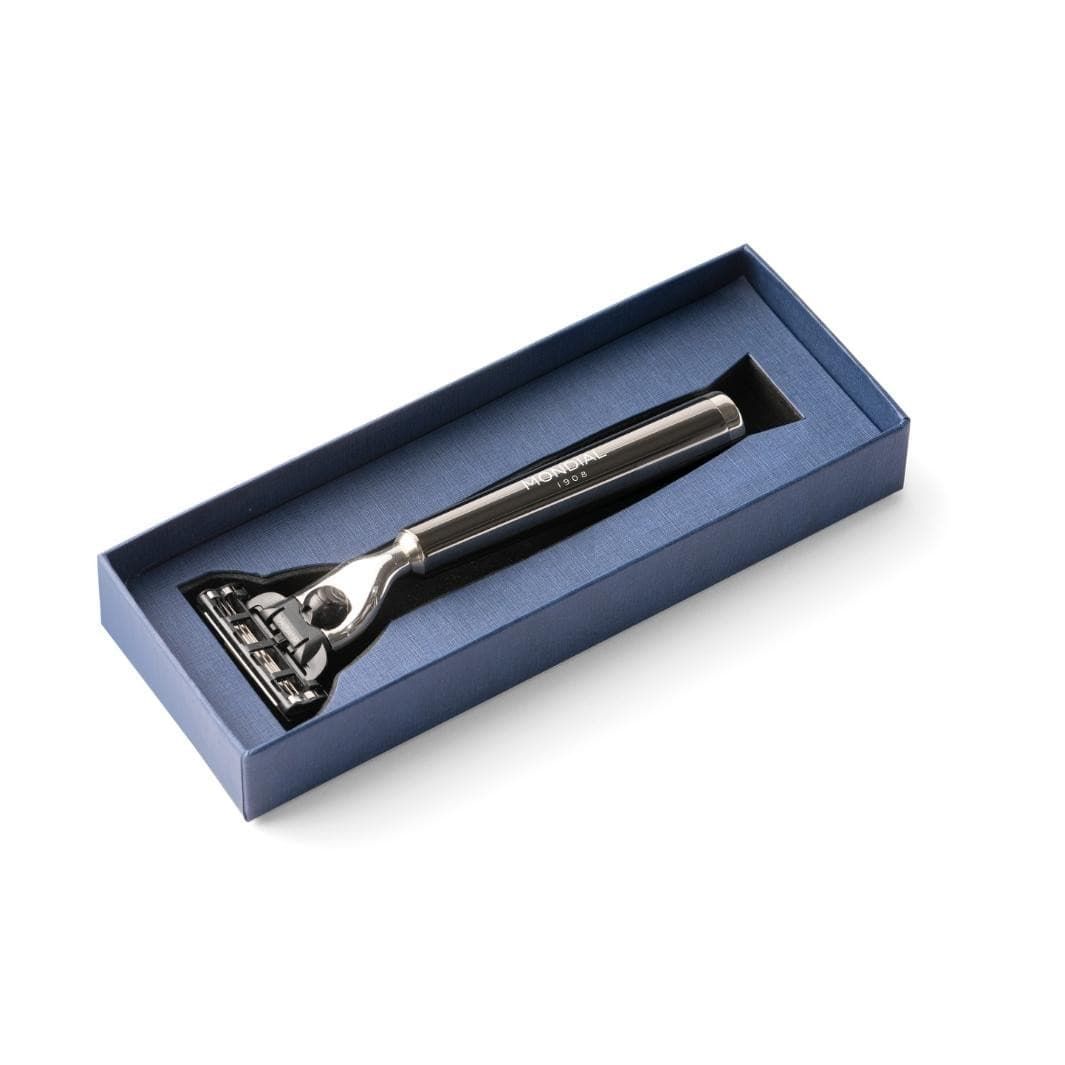 Vespucci Cartridge Razor Handle in Ruthenium Metal