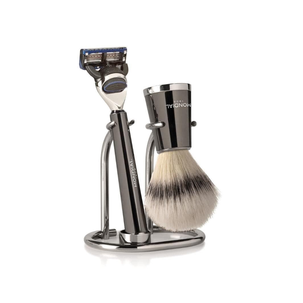 Vespucci Cartridge Razor Handle in Ruthenium Metal