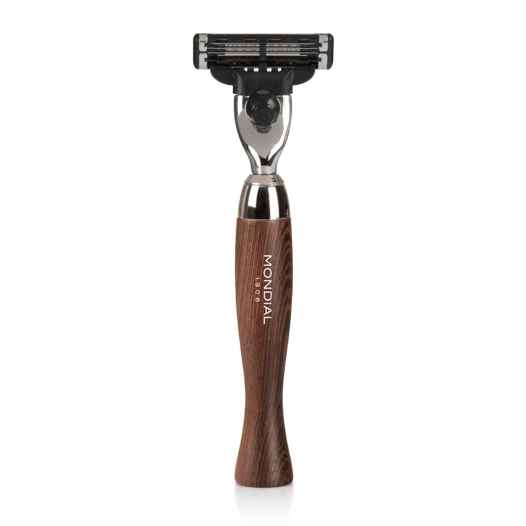 Heritage Cartridge Razor Handle in Wengé Wood