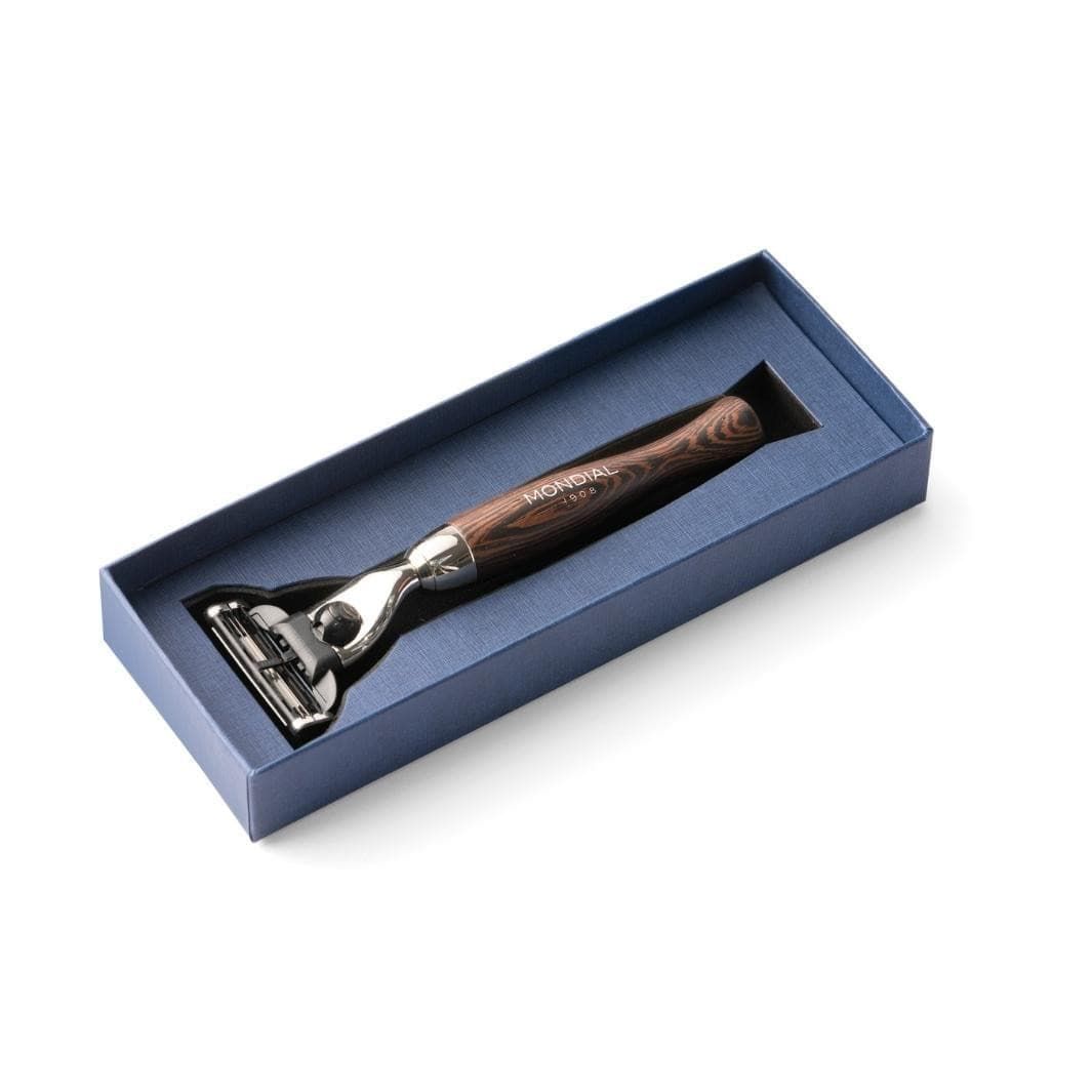 Heritage Cartridge Razor Handle in Wengé Wood