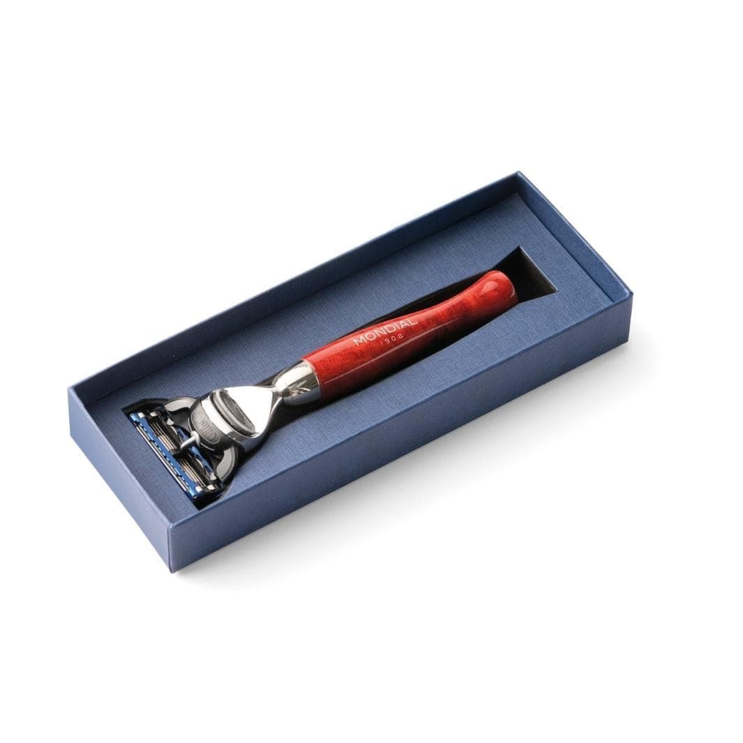 Heritage Cartridge Razor Handle in Radica (Briar) Wood