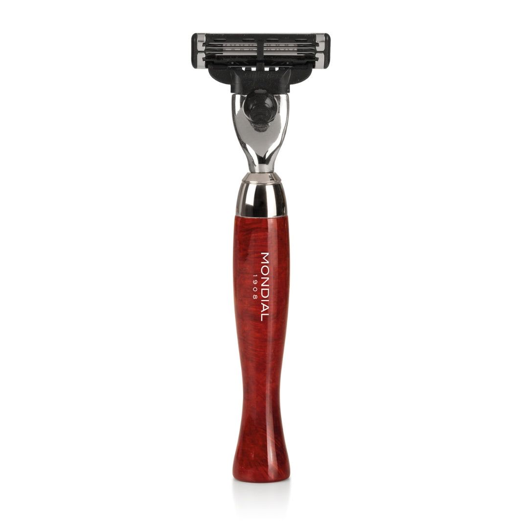 Heritage Cartridge Razor Handle in Radica (Briar) Wood