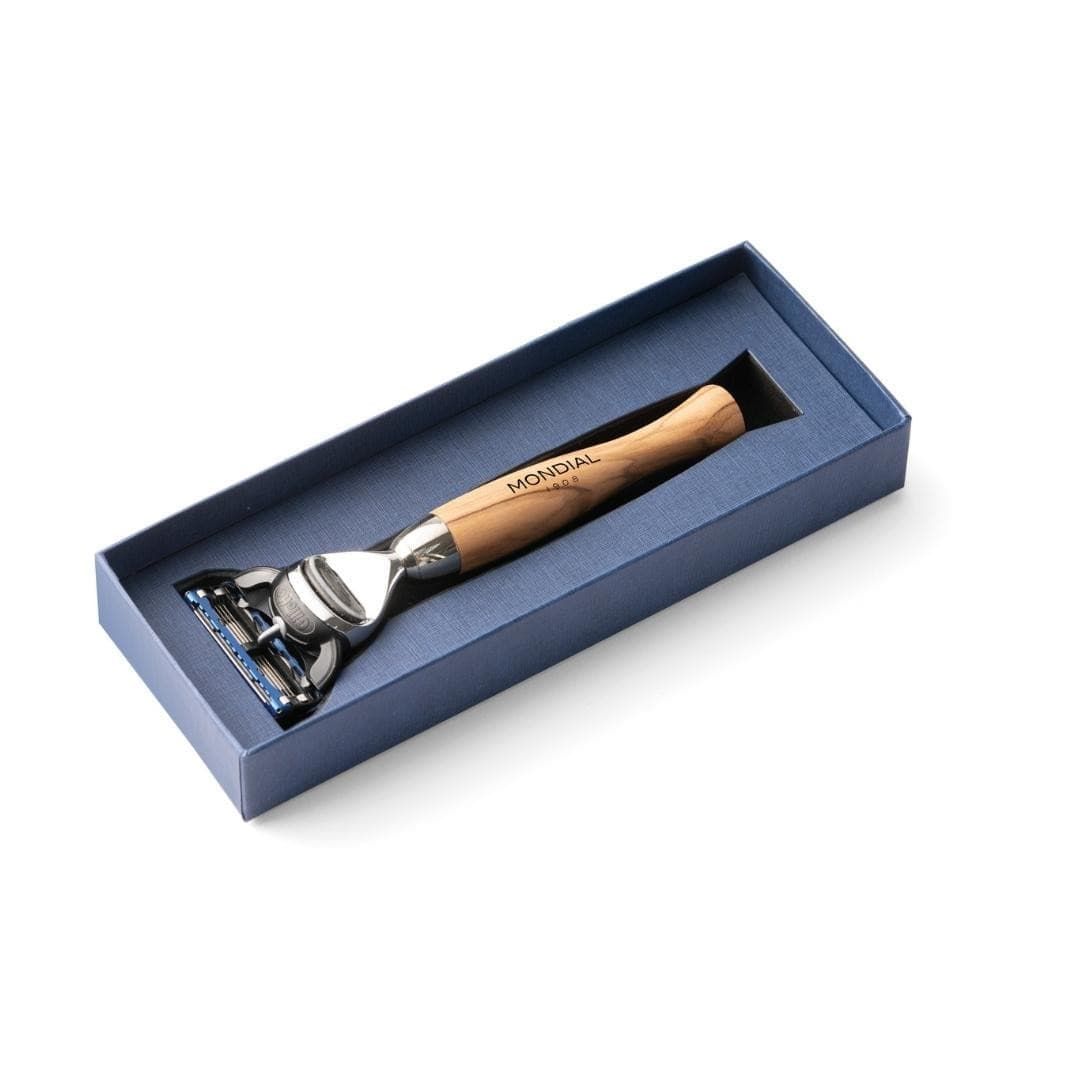Heritage Cartridge Razor Handle in Olive Wood