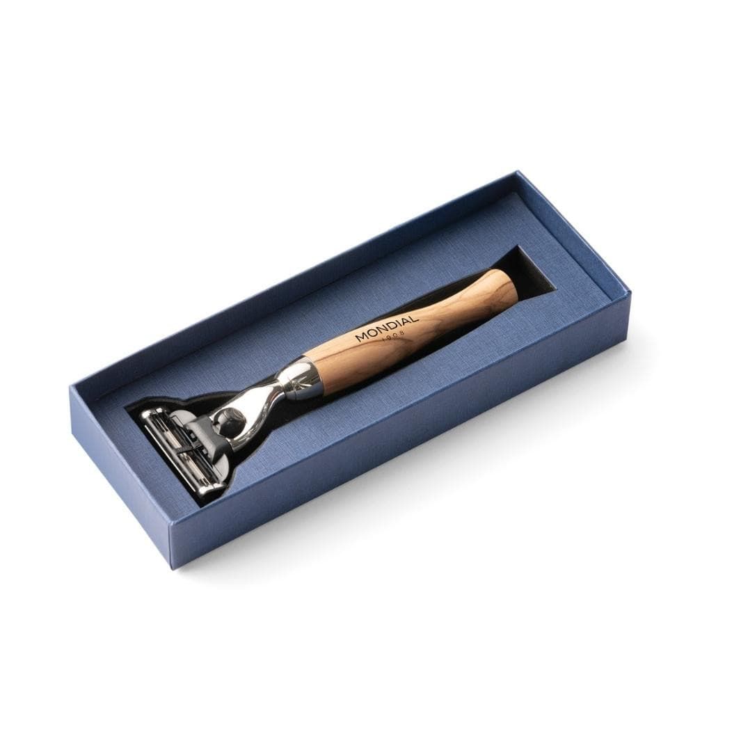 Heritage Cartridge Razor Handle in Olive Wood
