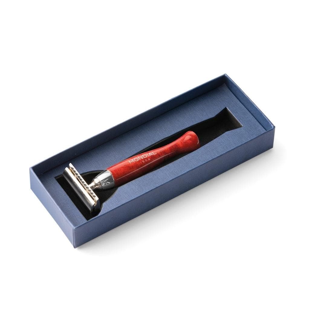 Heritage Safety Razor with Handle in Radica (Briar) Wood