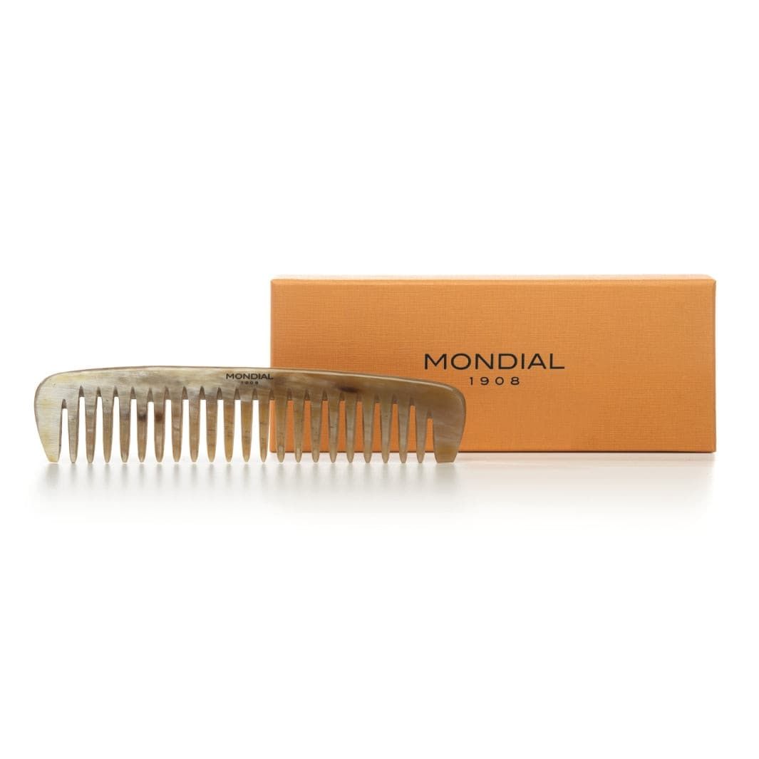 Large Tooth Hair Comb in Horn: 175mm