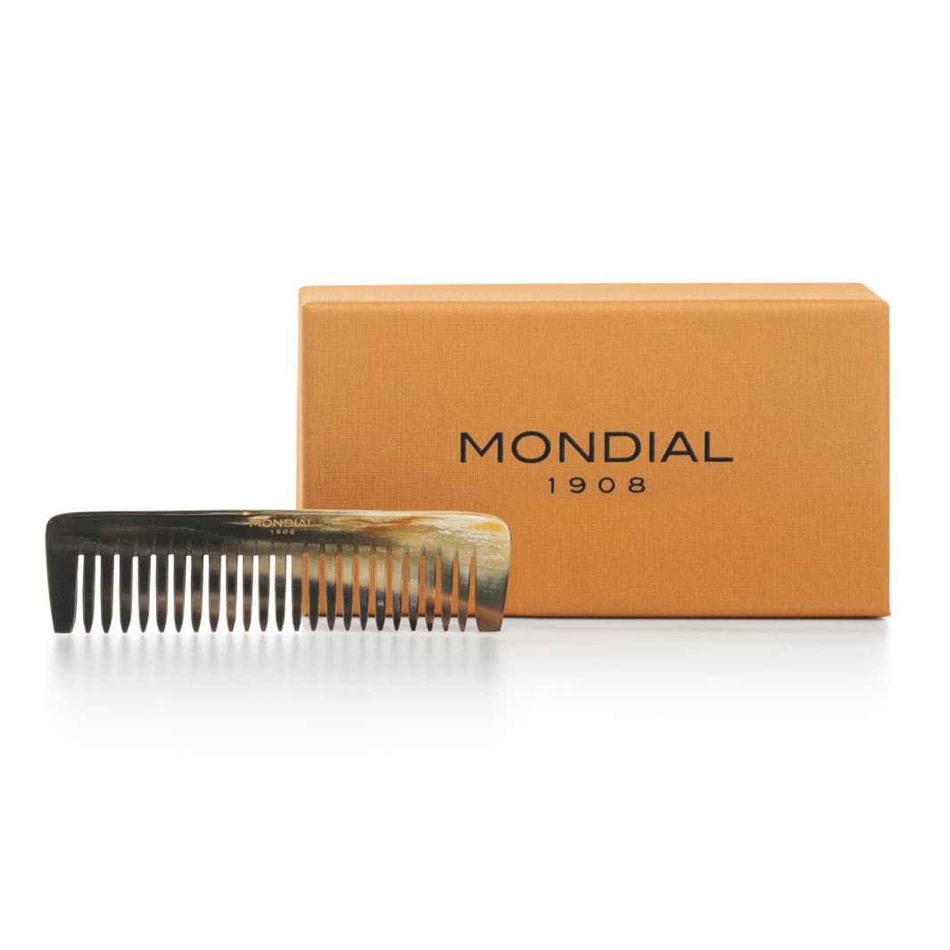 Large Tooth Natural Horn Hair Comb: 95mm
