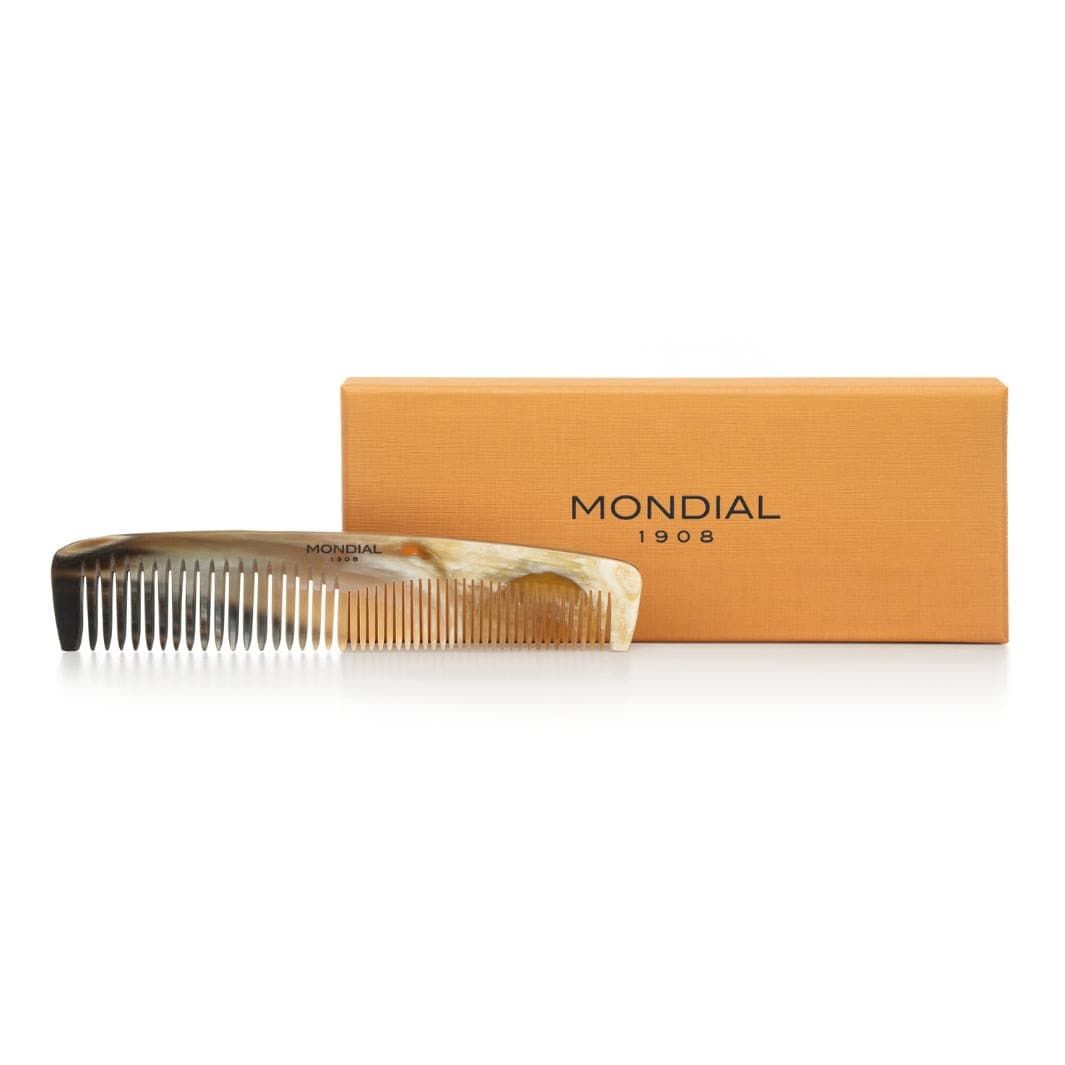 Dual Tooth Natural Horn Pocket Comb with...