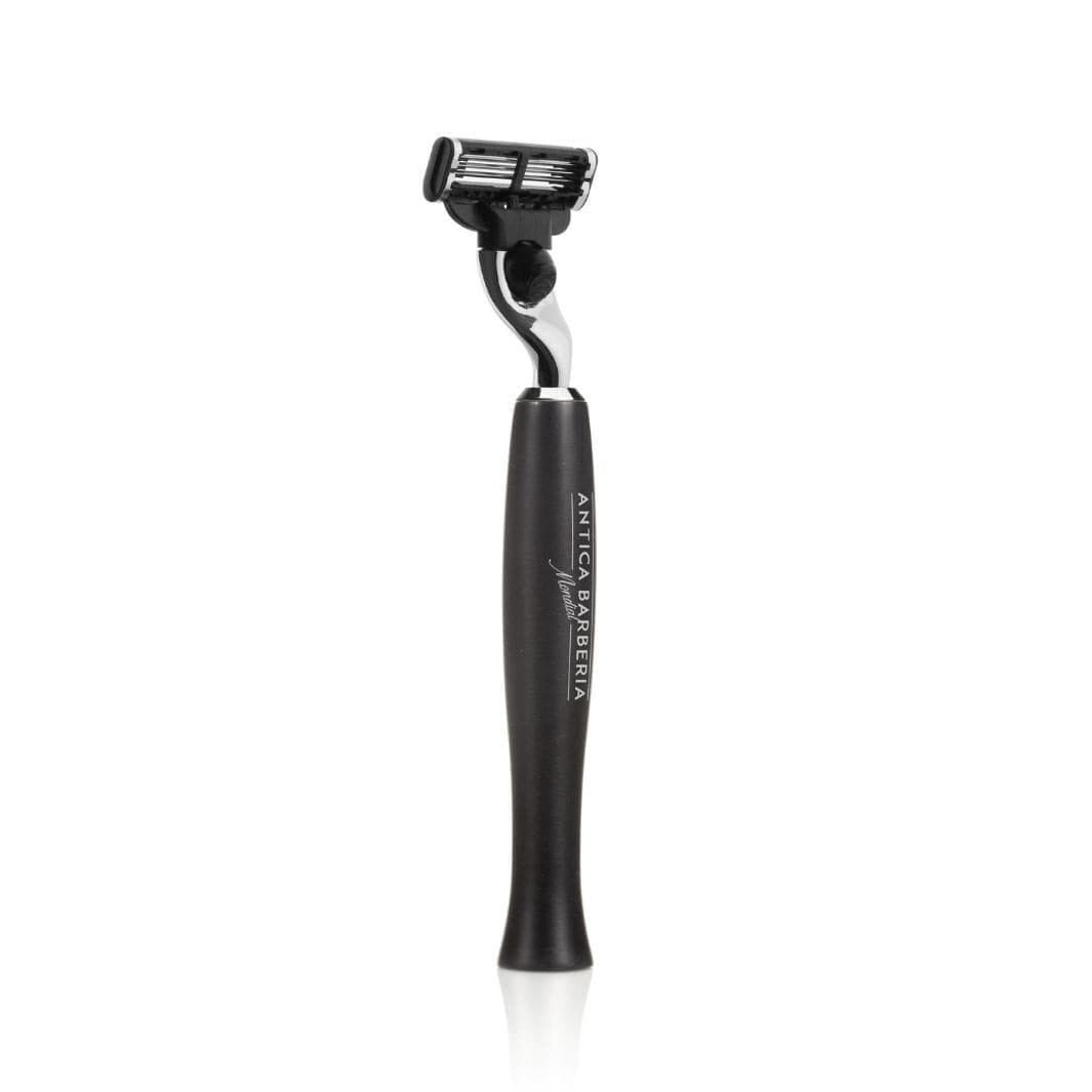 'Panther' Black Brushed Aluminum Razor H...