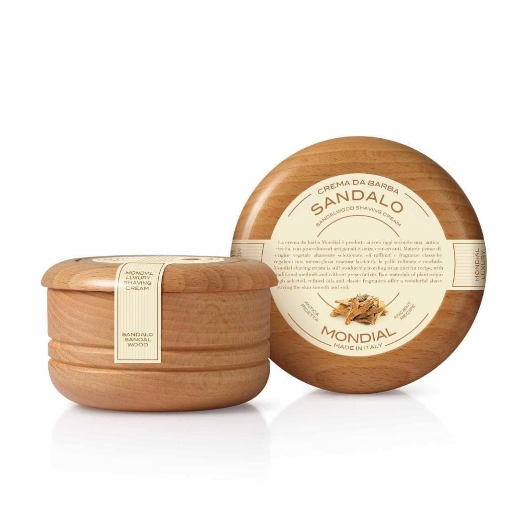 Sandalwood Shaving Cream in Wood Bowl 140ml