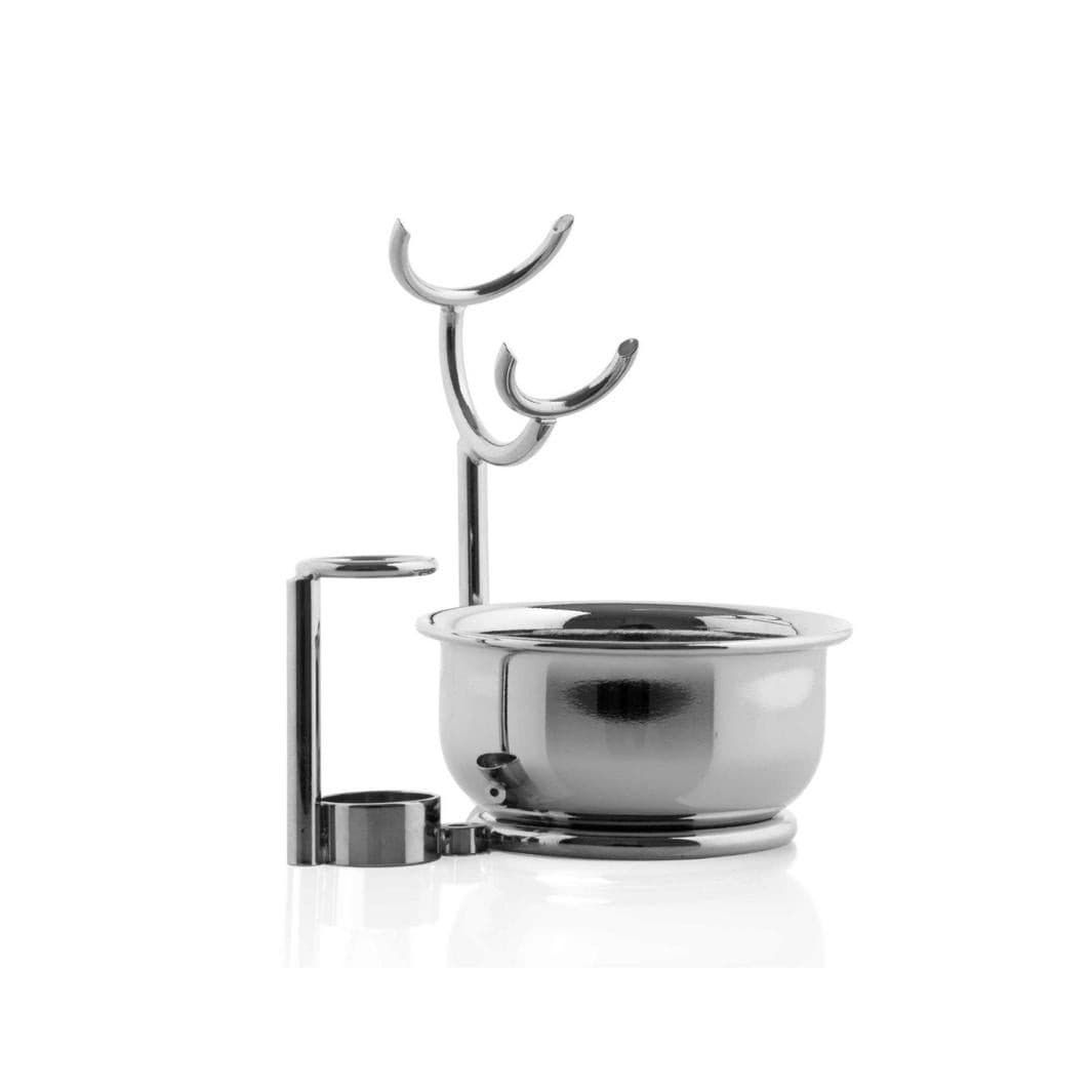 Razor + Brush Cradle Stand with Latherin...