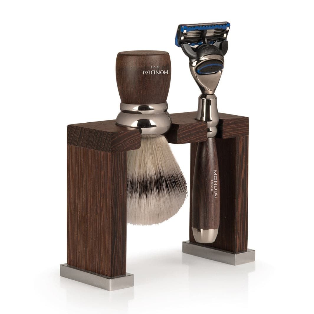 Prestige Wengé Wood Shaving Set with Sup...