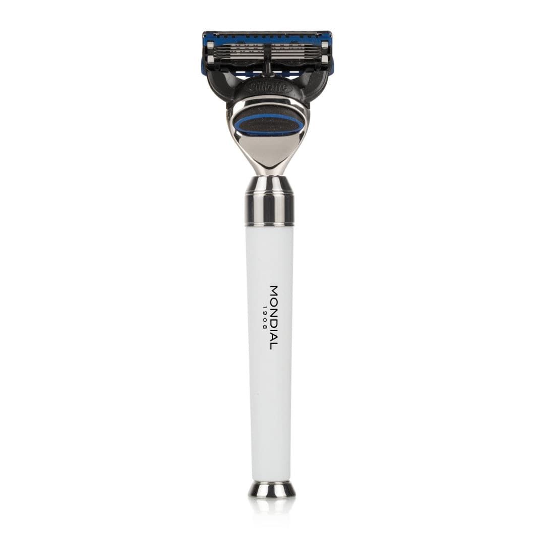 Premium Cartridge Razor Handle in White ...