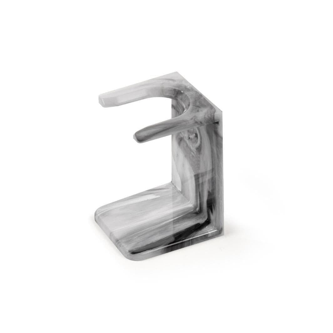 Gray Marble Brush Stand