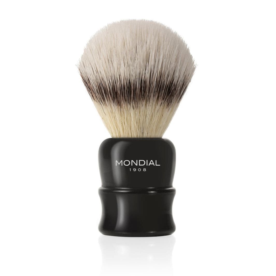 Crosby Black Resin Brush with EcoSilvertip Synthetic: XXL
