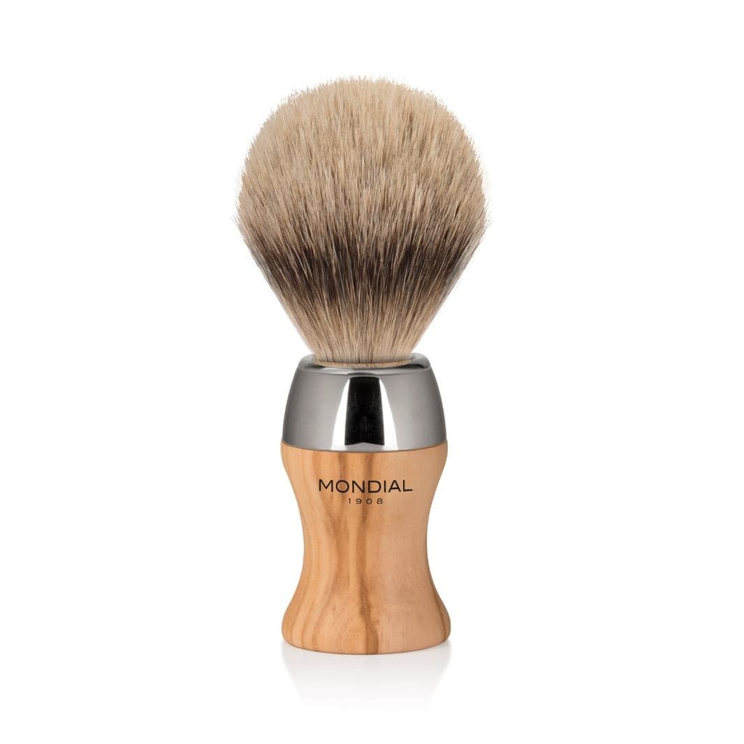 Heritage Olive Wood Brush with Super Badger