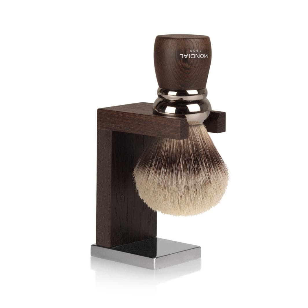 Prestige Wengé Wood Stand with Silvertip...