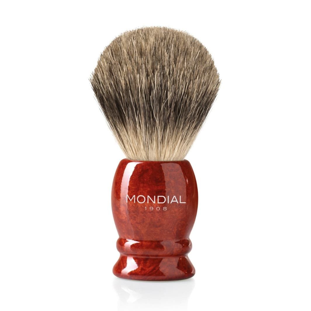 Luxury Radica (Briar) Wood Brush with Si...