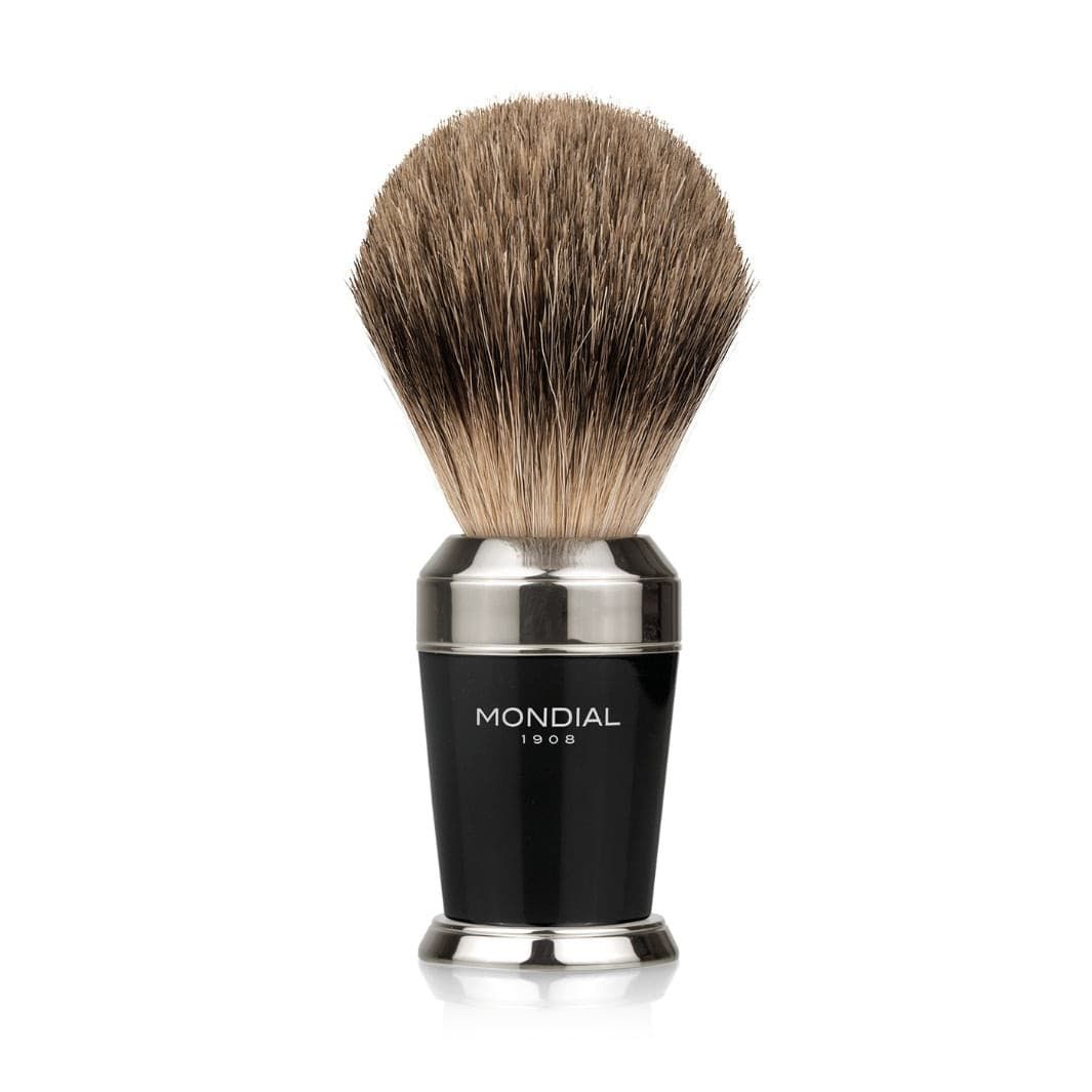 Premium Black Resin & Chrome Handle Brus...