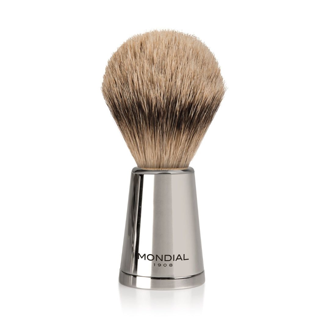 Vespucci Shiny Nickel Metal Brush with S...