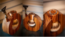 Luxury shaving kit and bracket